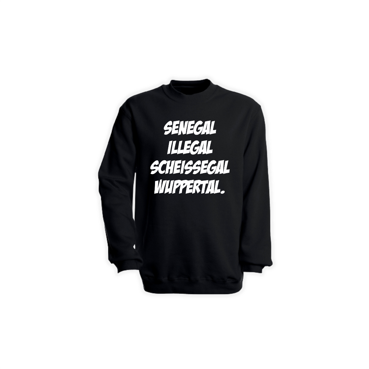 Sweat-Shirt "SENEGAL ILLEGAL" schwarz
