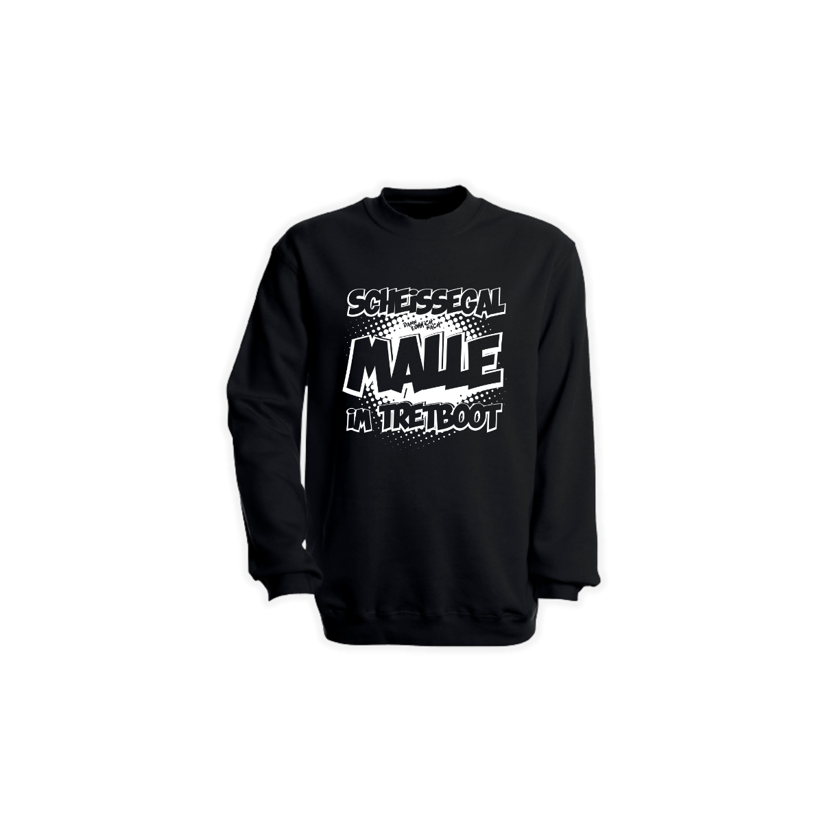 Sweat-Shirt "TRETBOOT" schwarz