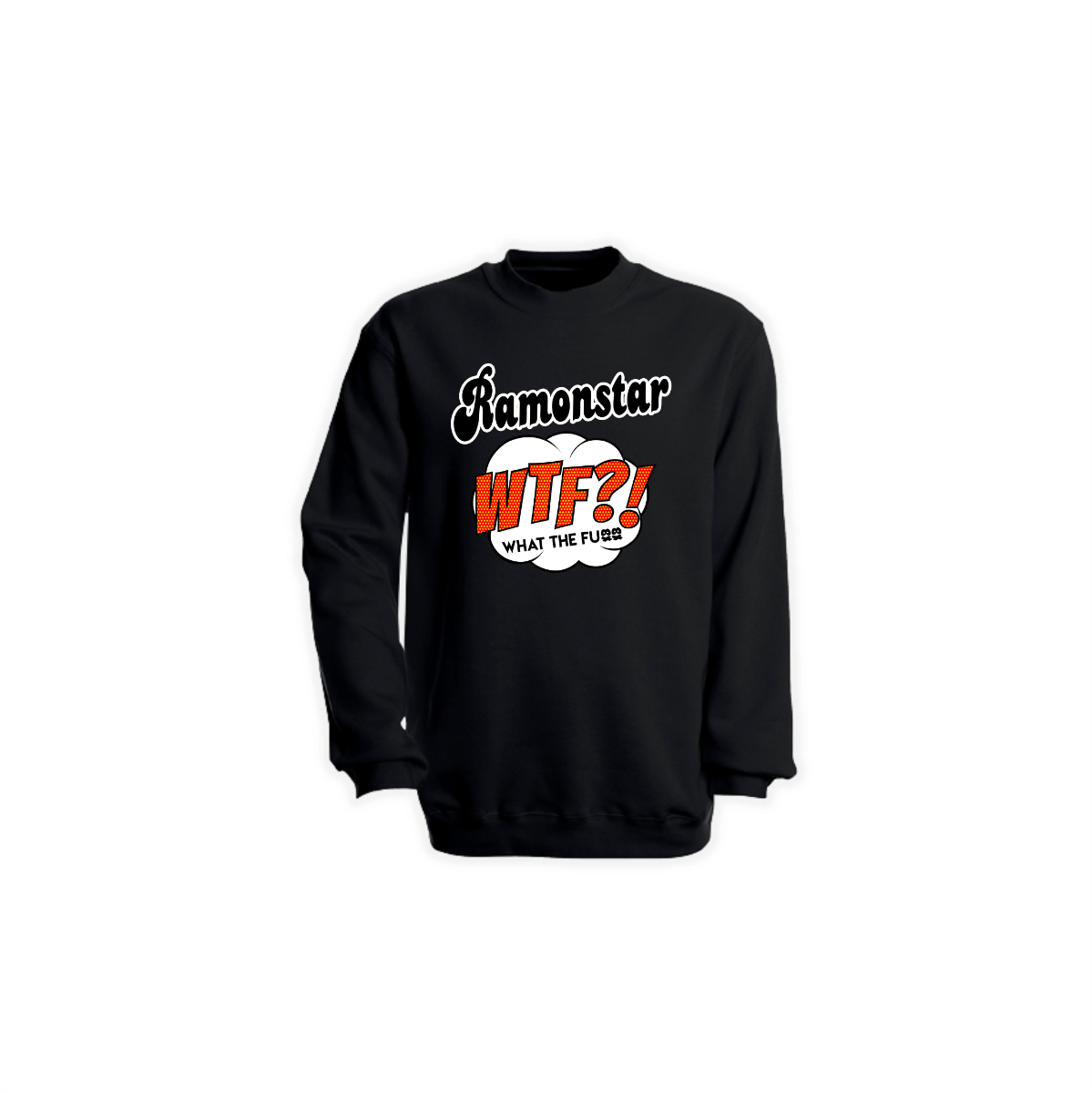 Sweat-Shirt "WTF?" schwarz
