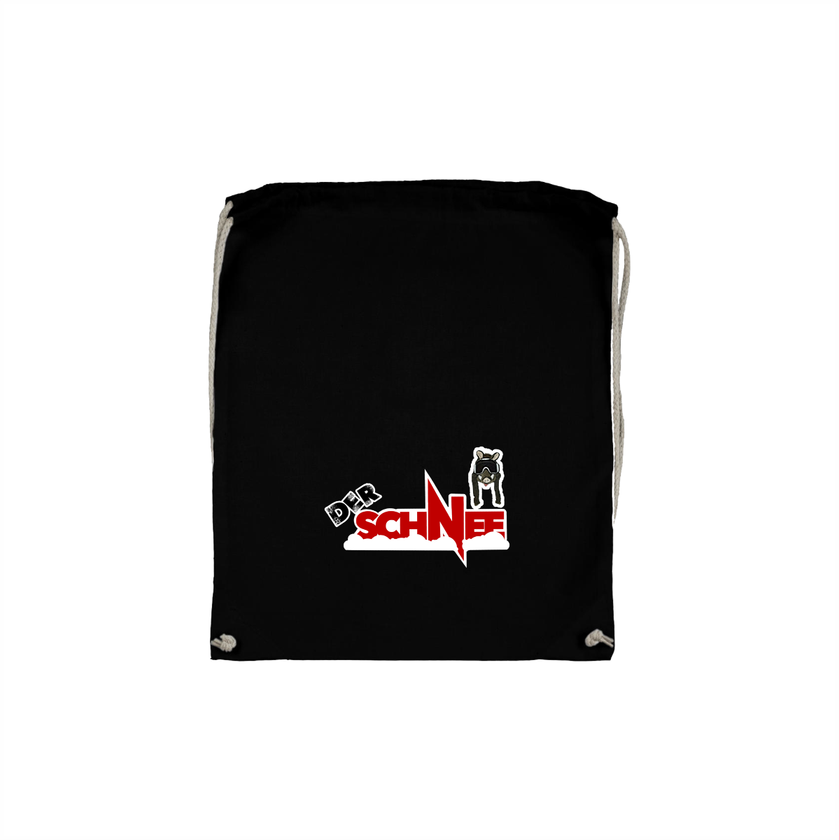 Stoffbeutel "DER SCHNEE Logo" schwarz