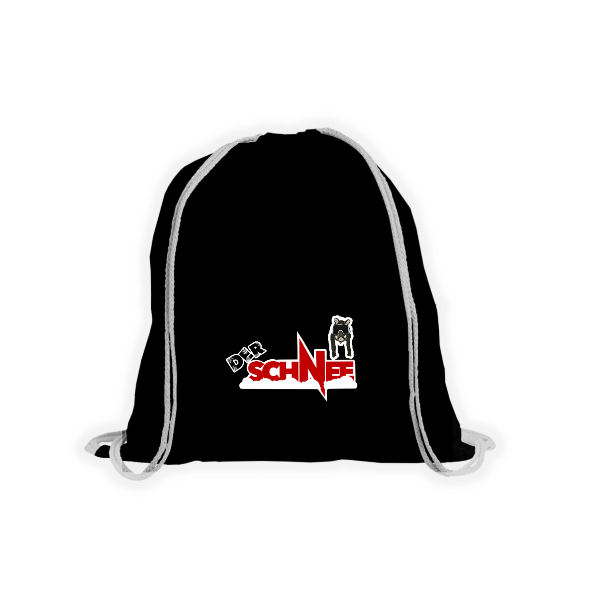 Stoffbeutel "DER SCHNEE Logo" schwarz