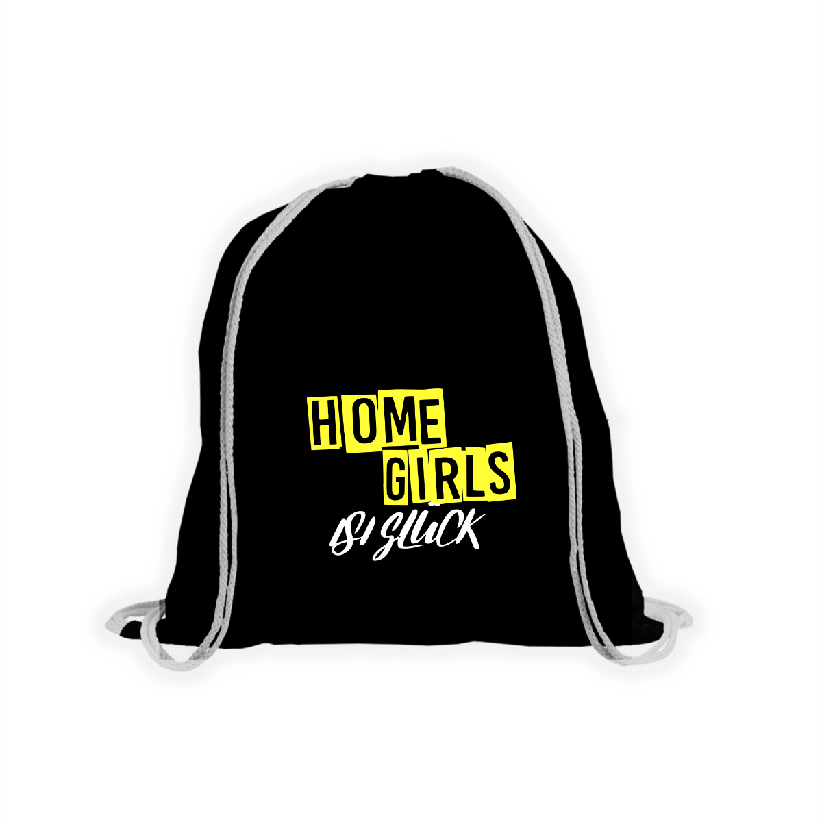 Stoffbeutel "HOMEGIRLS" schwarz