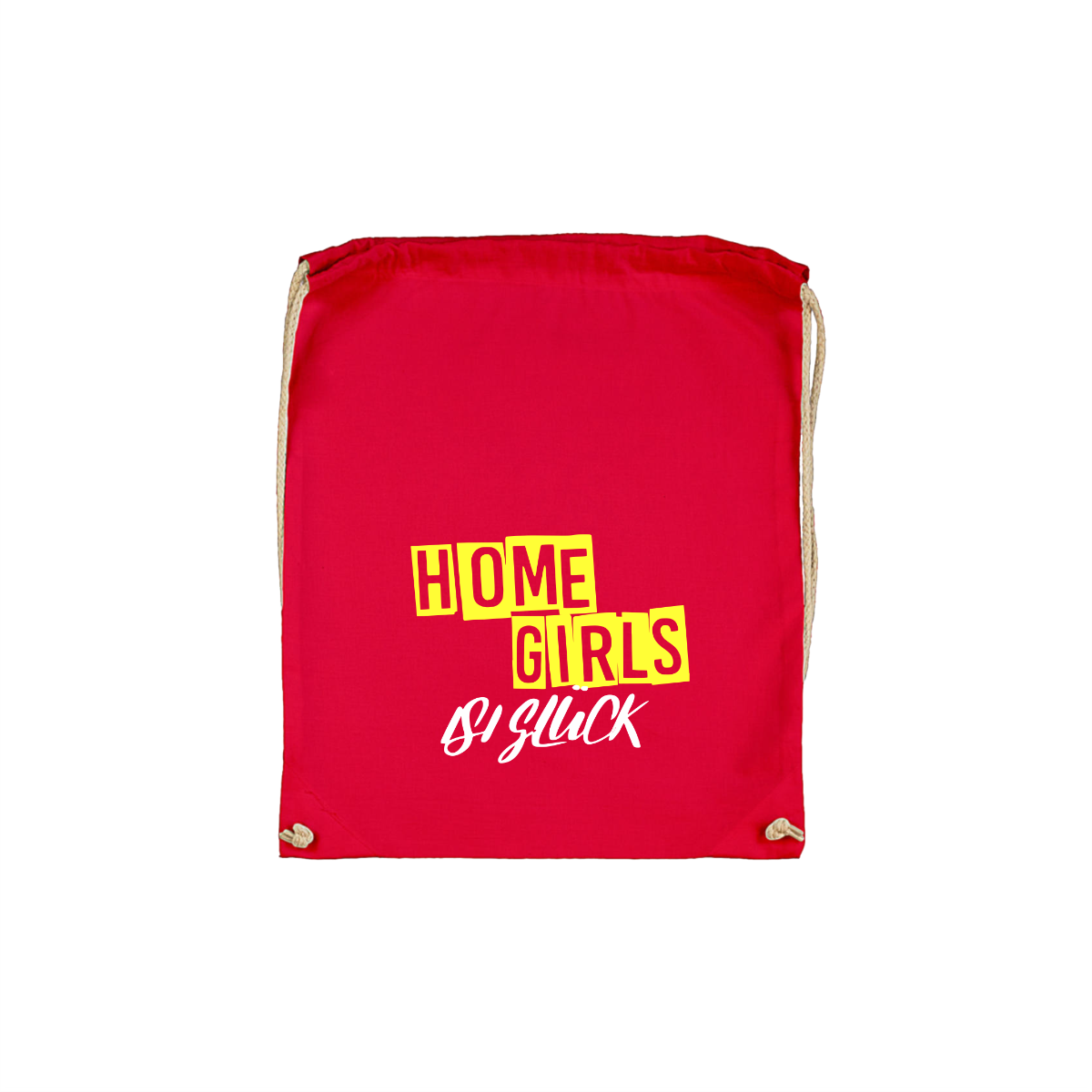 Stoffbeutel "HOMEGIRLS" rot