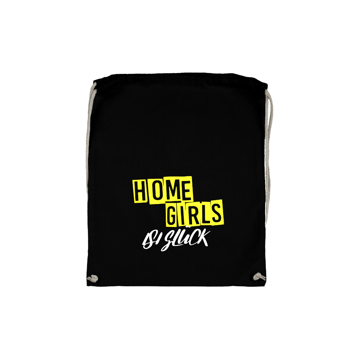 Stoffbeutel "HOMEGIRLS" schwarz