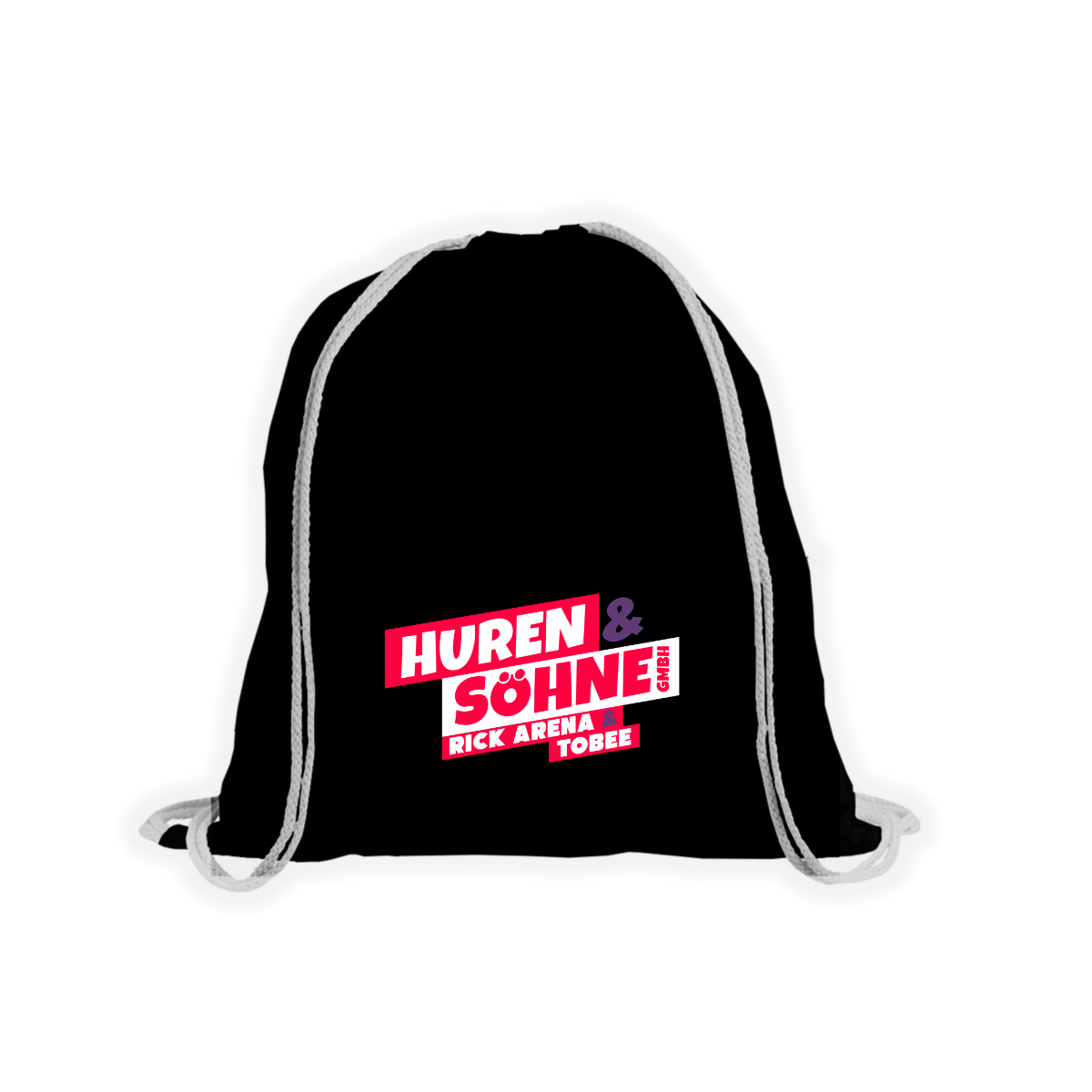 Stoffbeutel "HUREN & SÖHNE GMBH" schwarz
