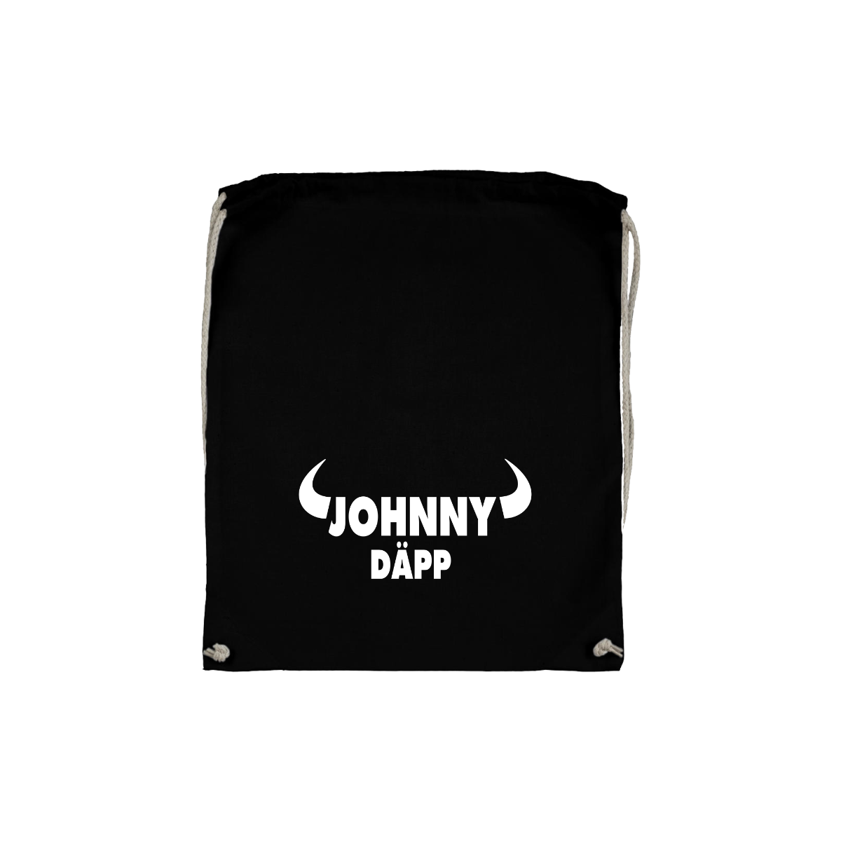 Stoffbeutel „JOHNNY DÄPP” schwarz