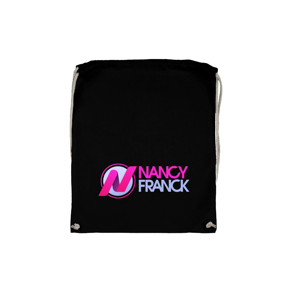 Stoffbeutel "NANCY FRANCK Logo" schwarz