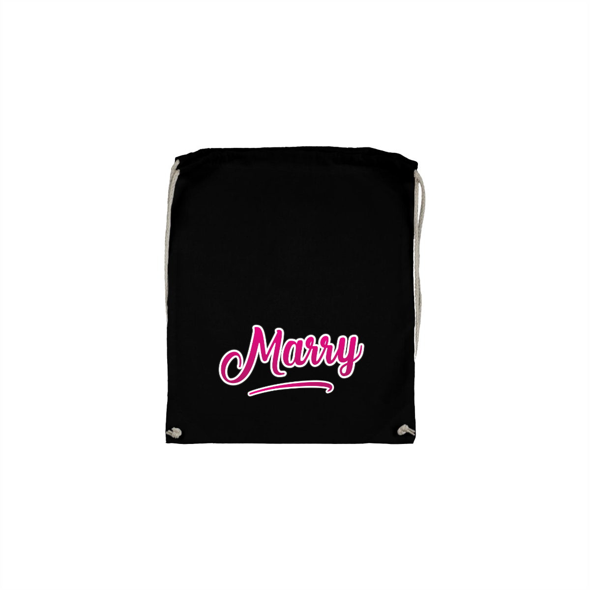 Stoffbeutel "MARRY Logo" schwarz