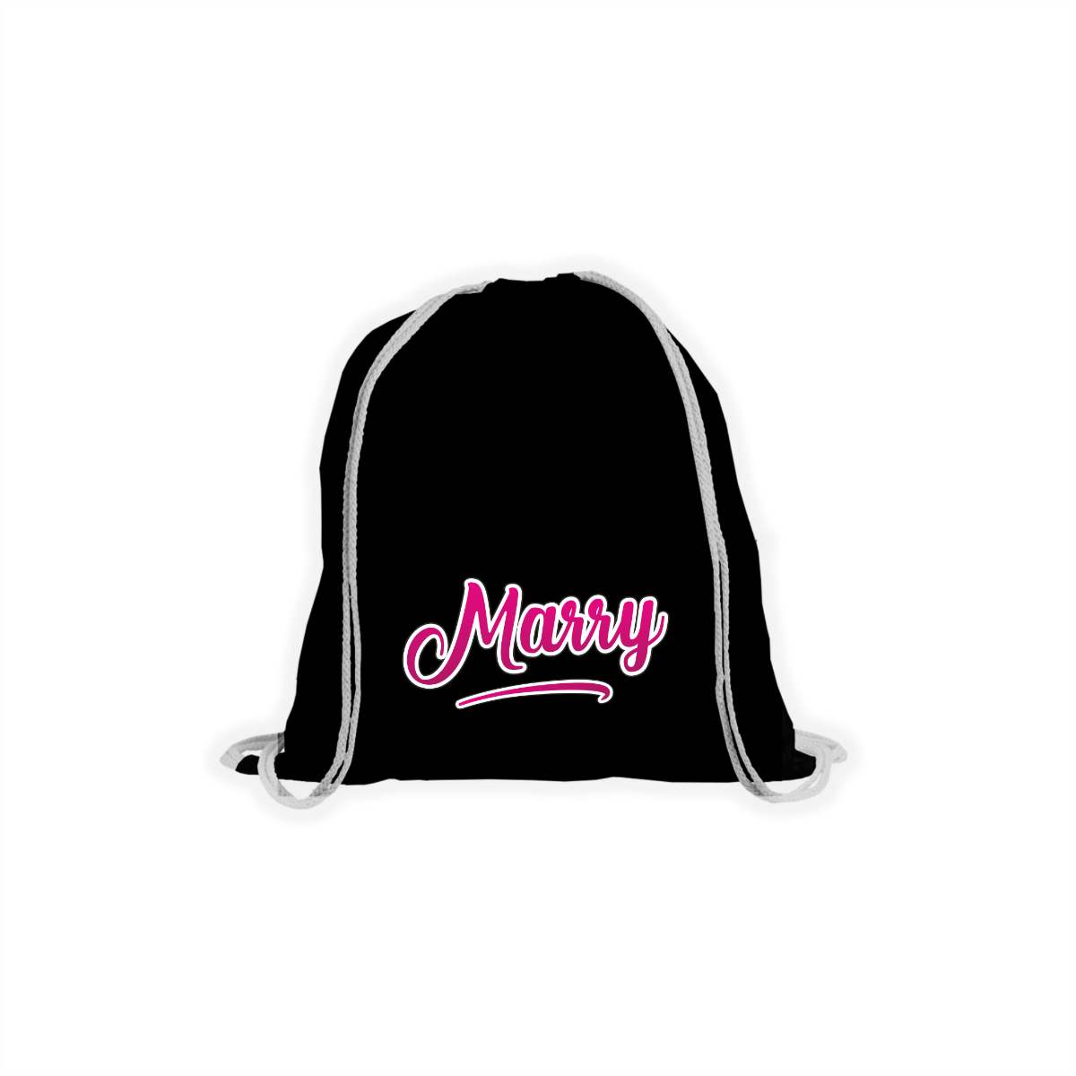 Stoffbeutel "MARRY Logo" schwarz