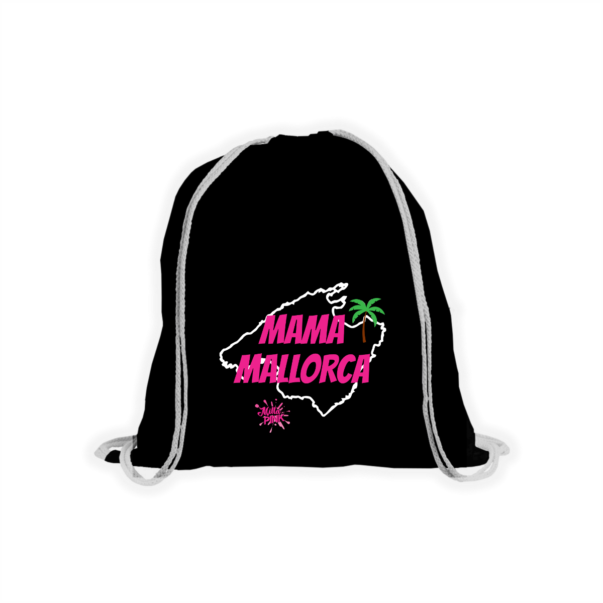 Stoffbeutel "MAMA MALLORCA" schwarz