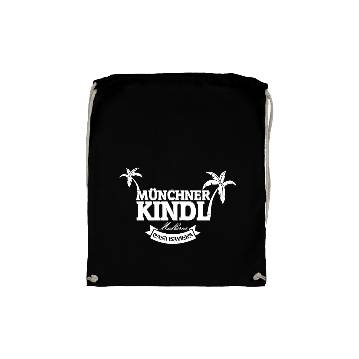 Stoffbeutel "MÜNCHNER KINDL Logo" schwarz