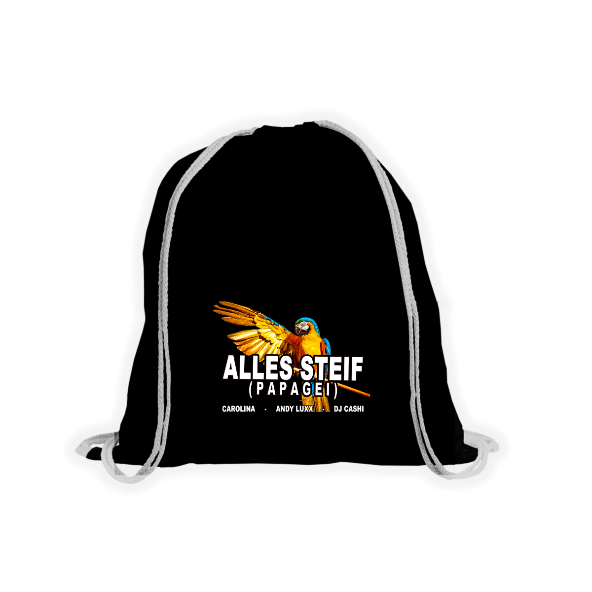 Stoffbeutel "ALLES STEIF" schwarz
