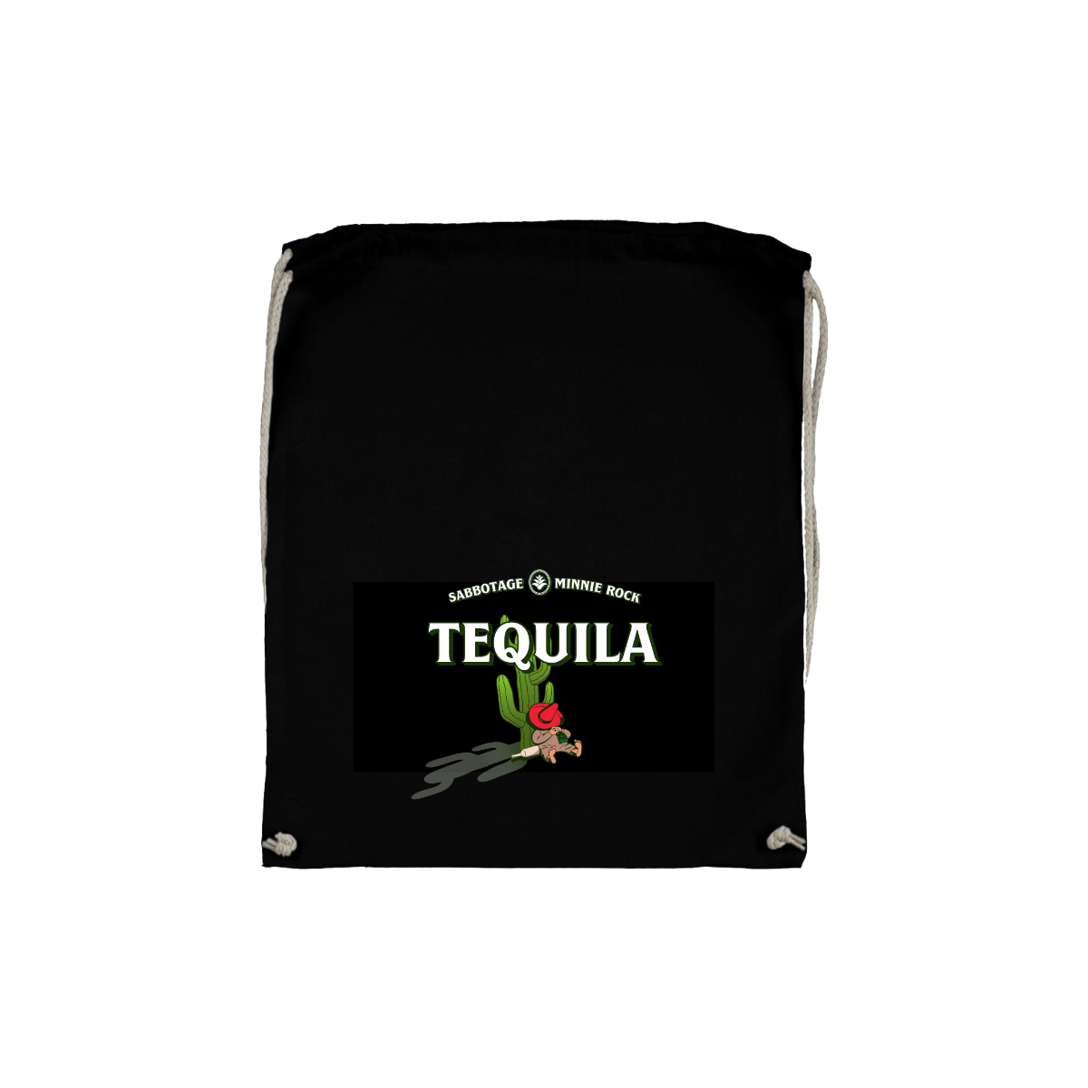 Stoffbeutel "TEQUILA" schwarz