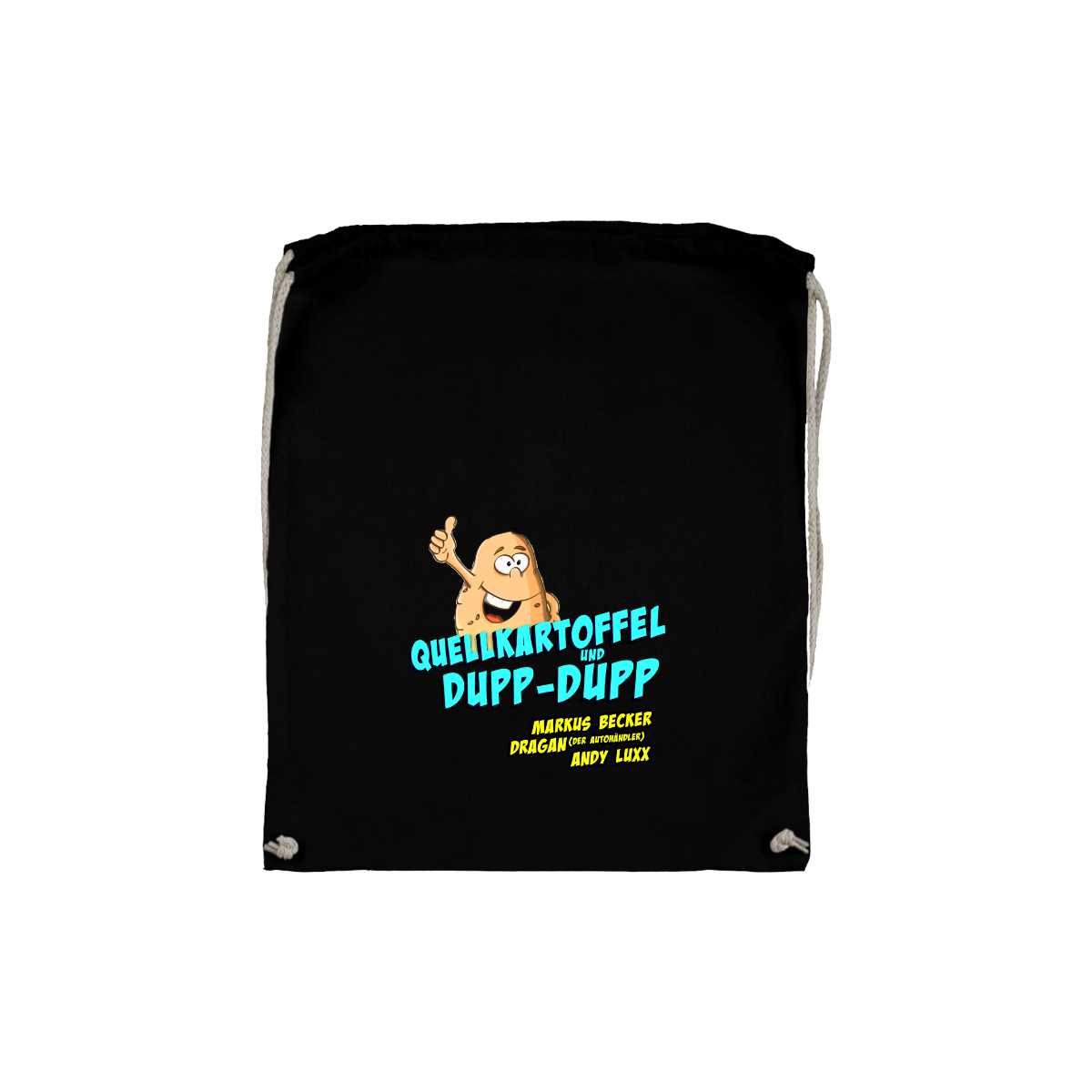 Stoffbeutel "QUELLKARTOFFEL" schwarz