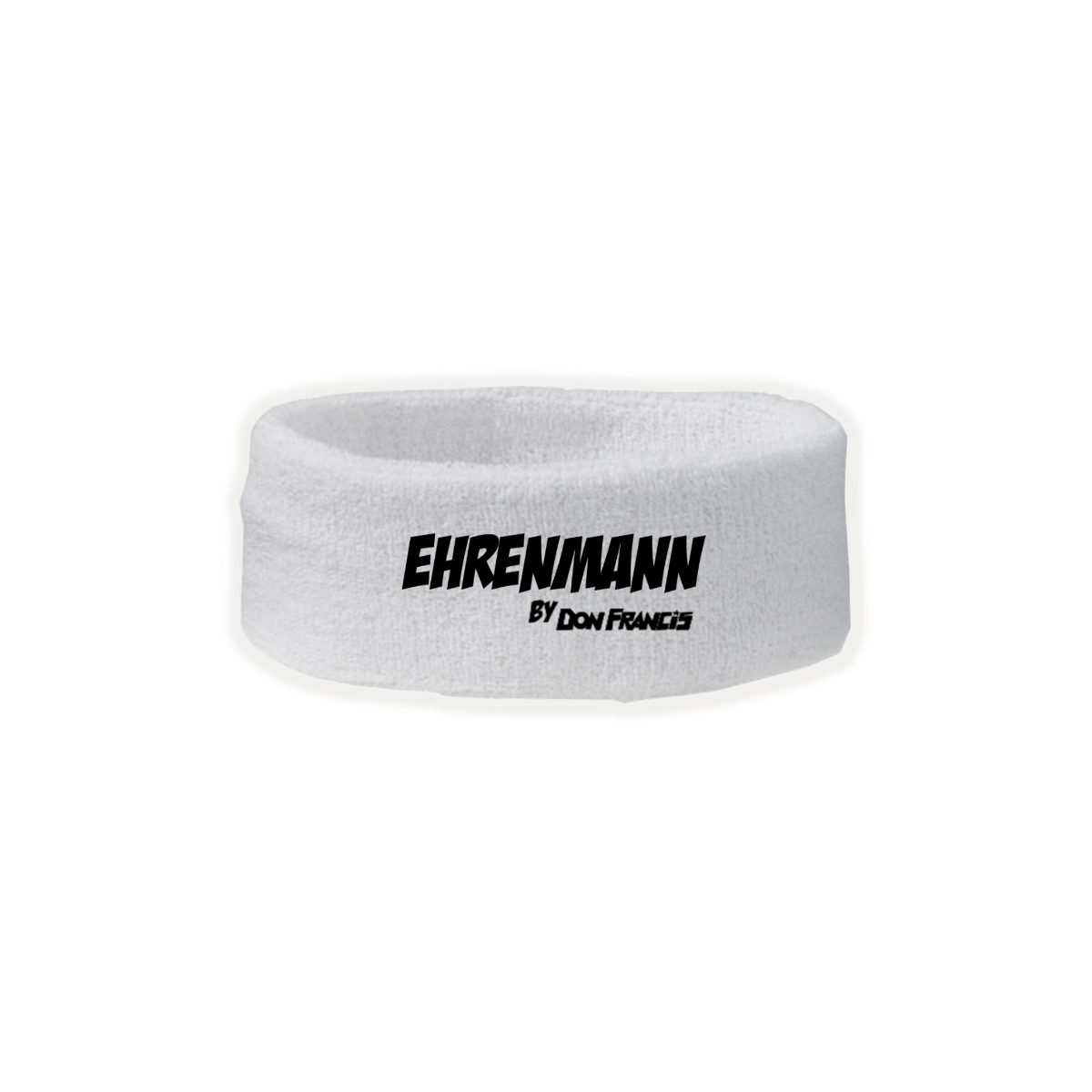 Schweiss-Stirnband "EHRENMANN" weiß