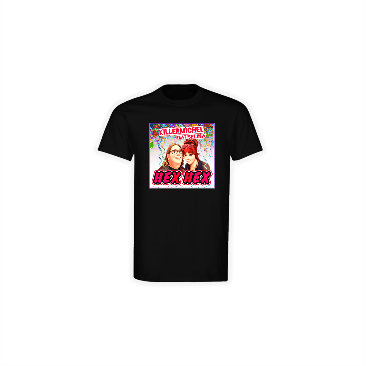 T-Shirt "HEX HEX feat. Selina" schwarz