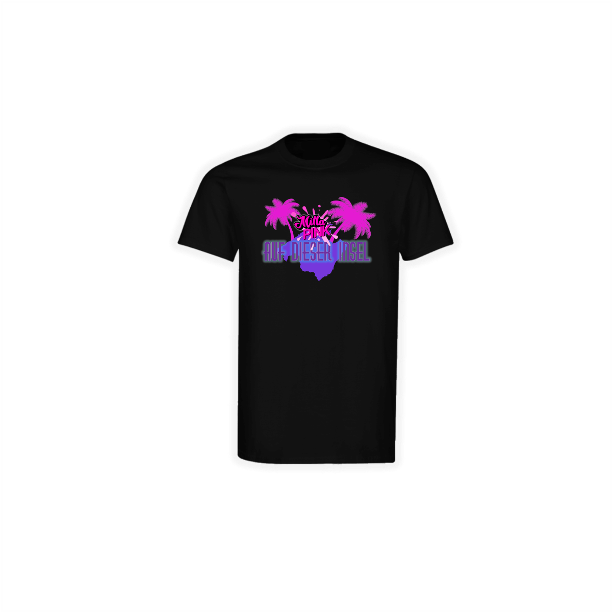 T-Shirt "AUF DIESER INSEL" schwarz