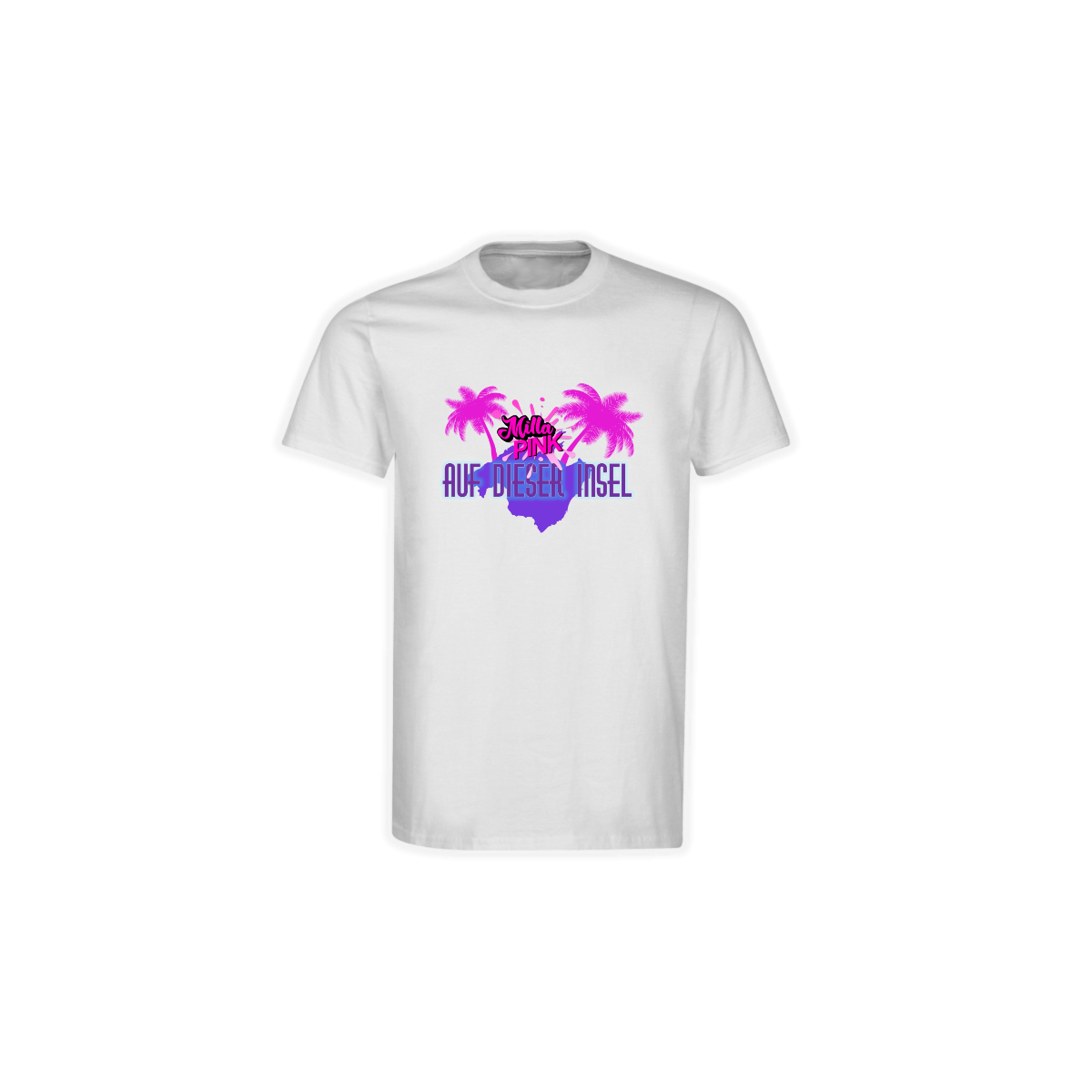 T-Shirt "AUF DIESER INSEL" weiß