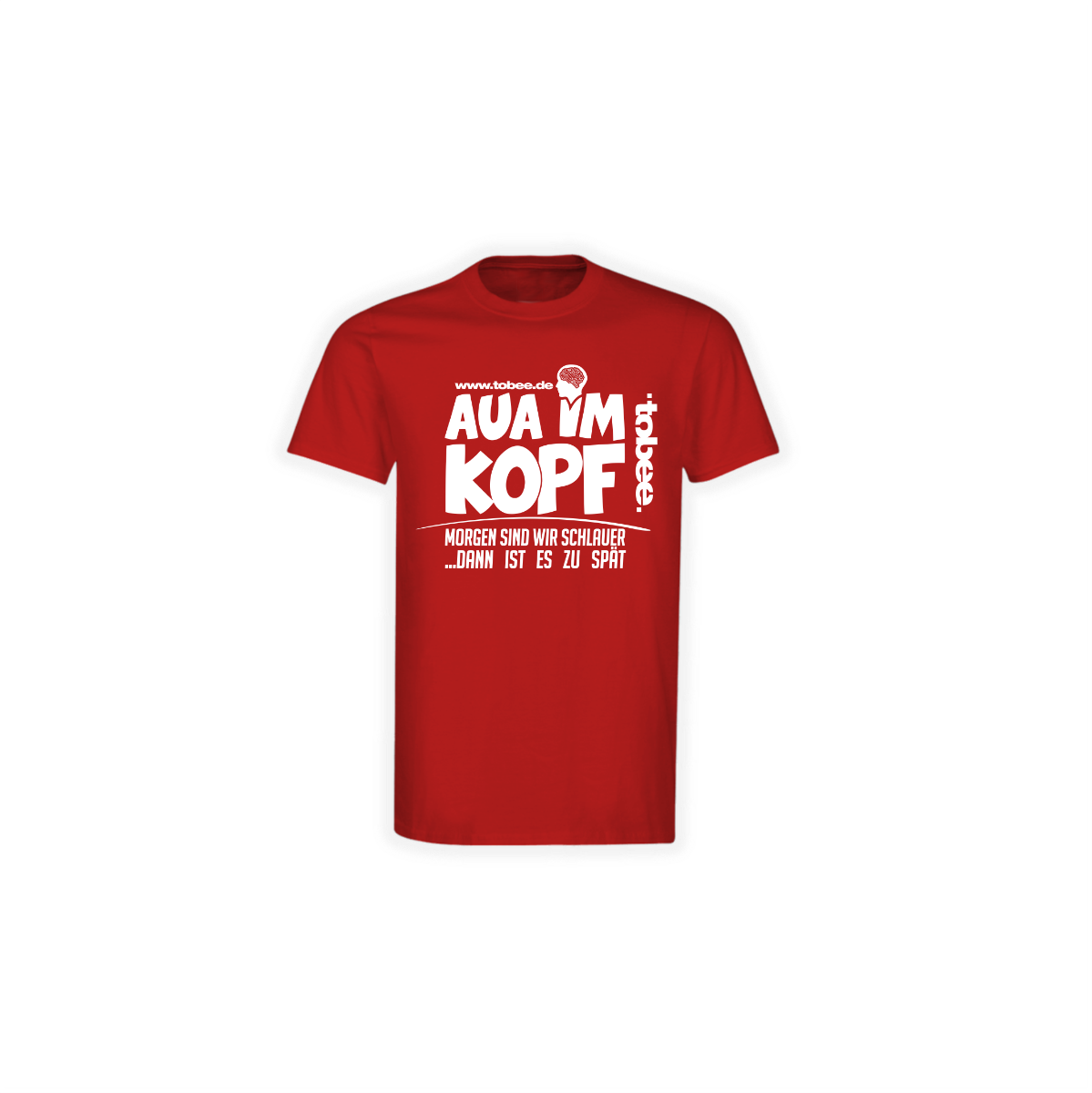 T-Shirt "AUA IM KOPF" rot
