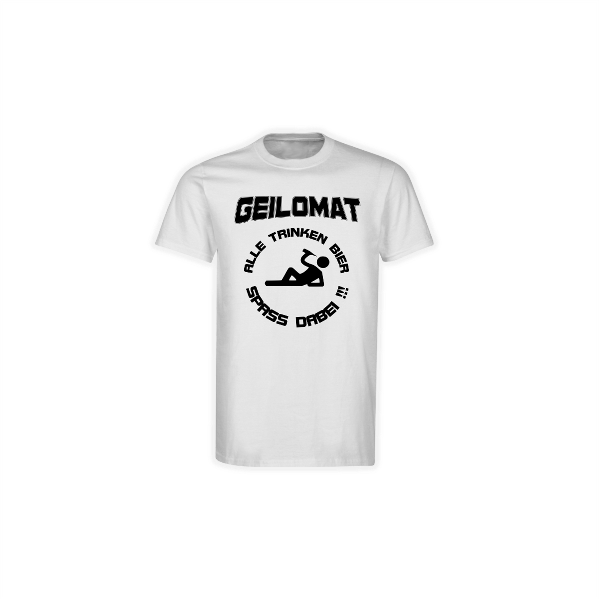 T-Shirt "ALLE TRINKEN BIER" weiß