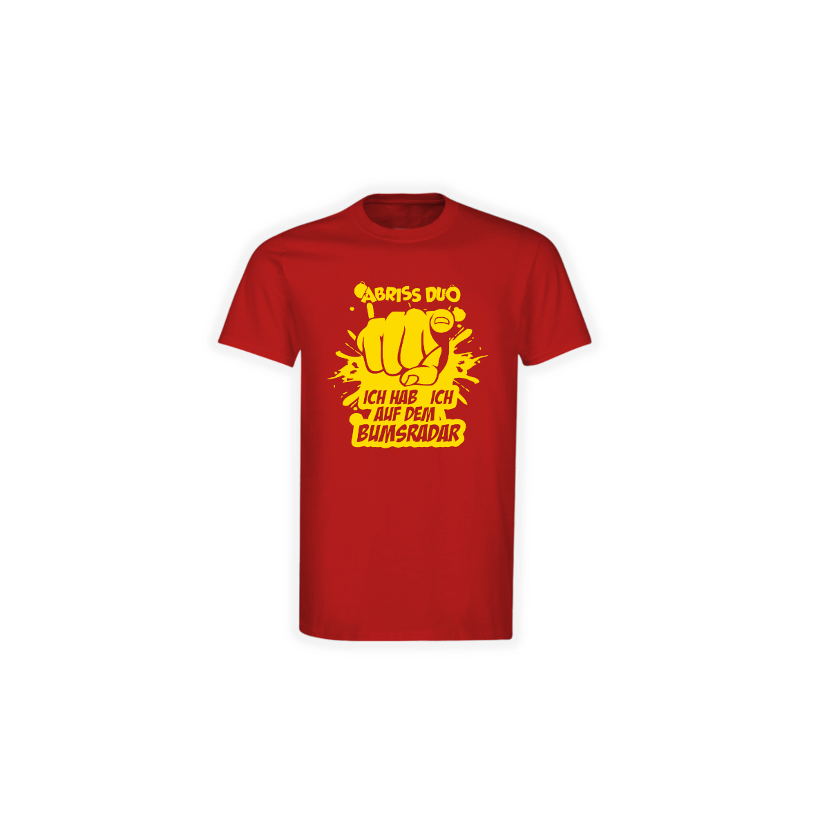 T-Shirt "BUMSRADAR" rot