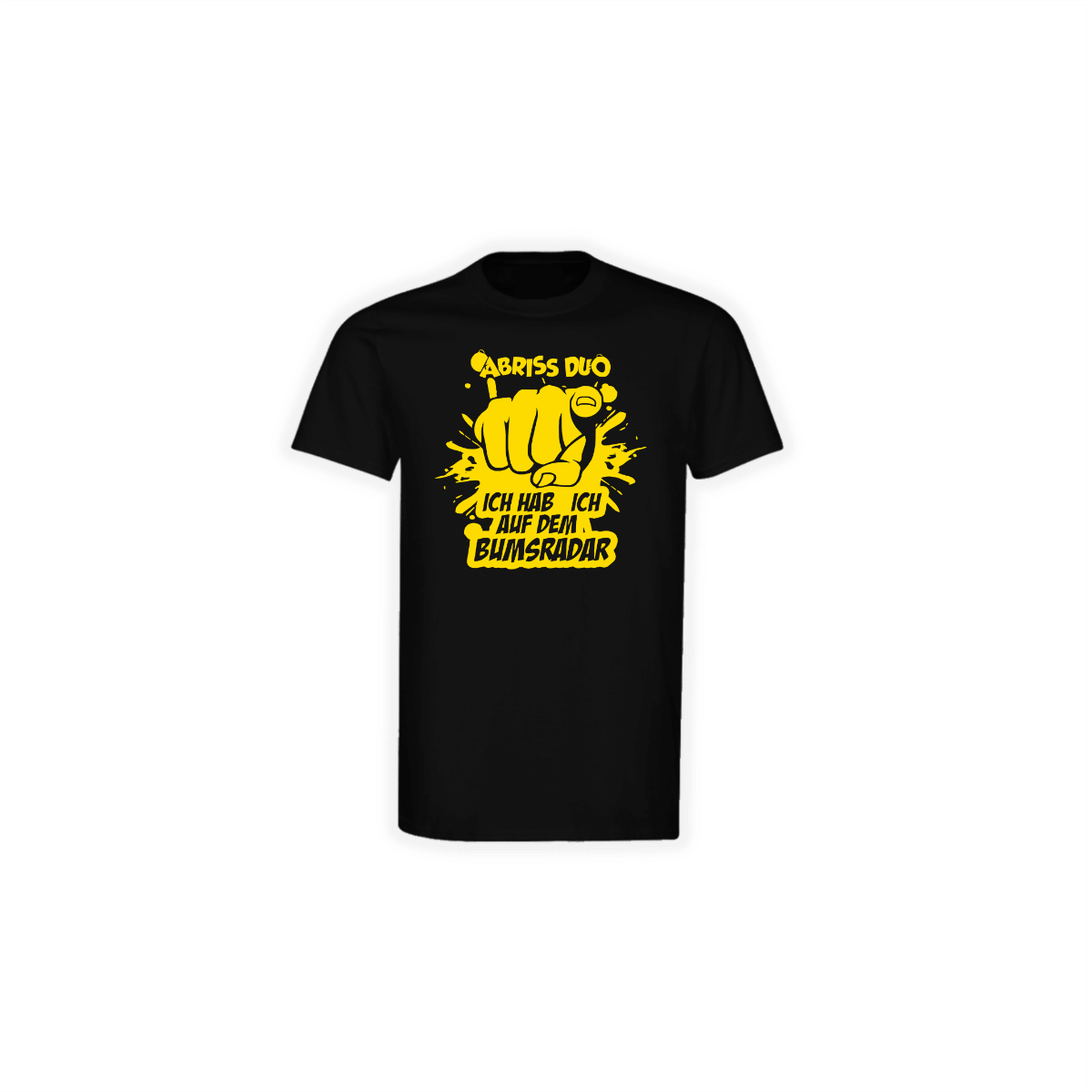 T-Shirt "BUMSRADAR" schwarz