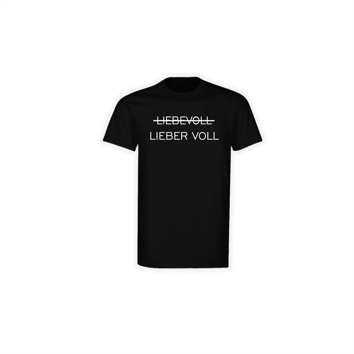 T-Shirt "LIEBEVOLL" schwarz