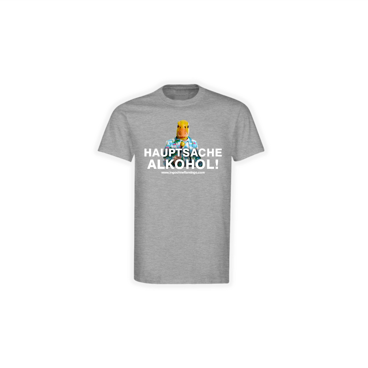 T-Shirt "HAUPTSACHE ALKOHOL" grau