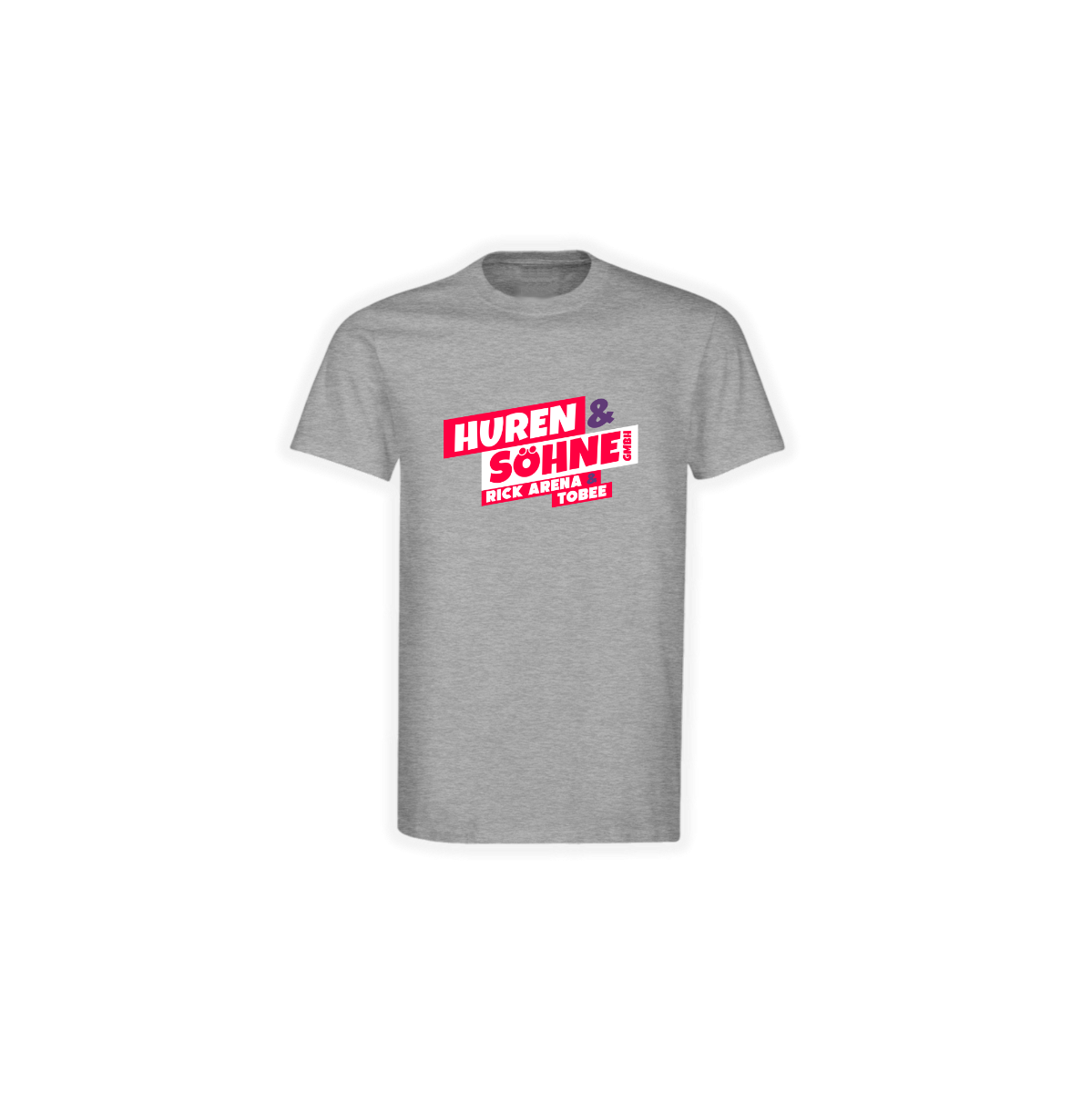 T-Shirt "HUREN & SÖHNE GMBH" grau