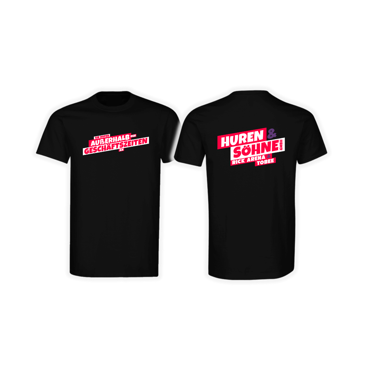 T-Shirt "SIE RUFEN AUßERHALB..." schwarz