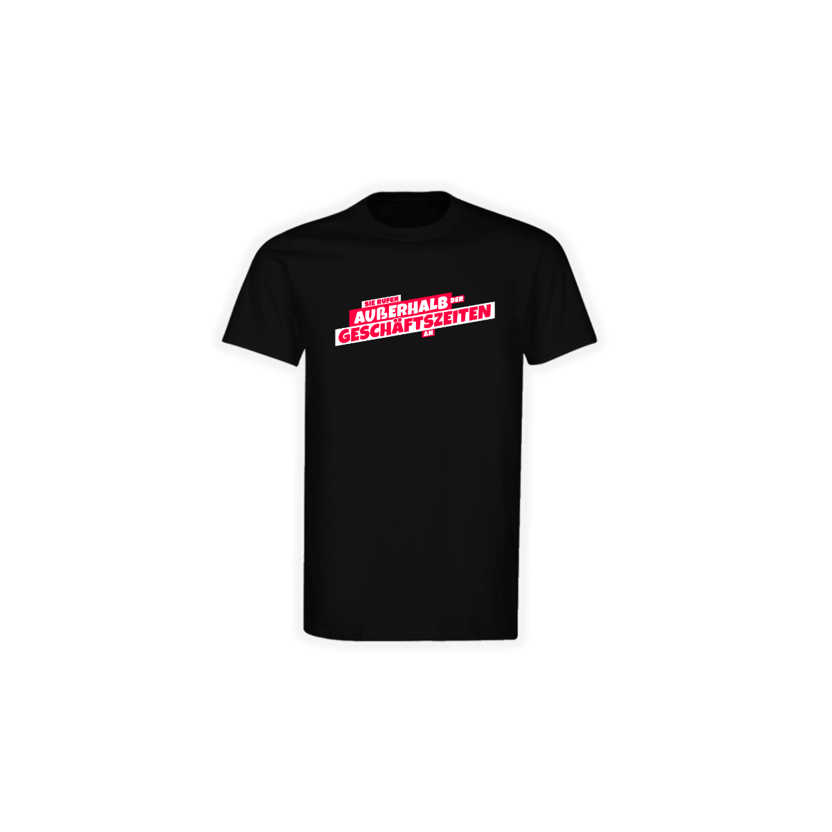 T-Shirt "SIE RUFEN AUßERHALB..." schwarz