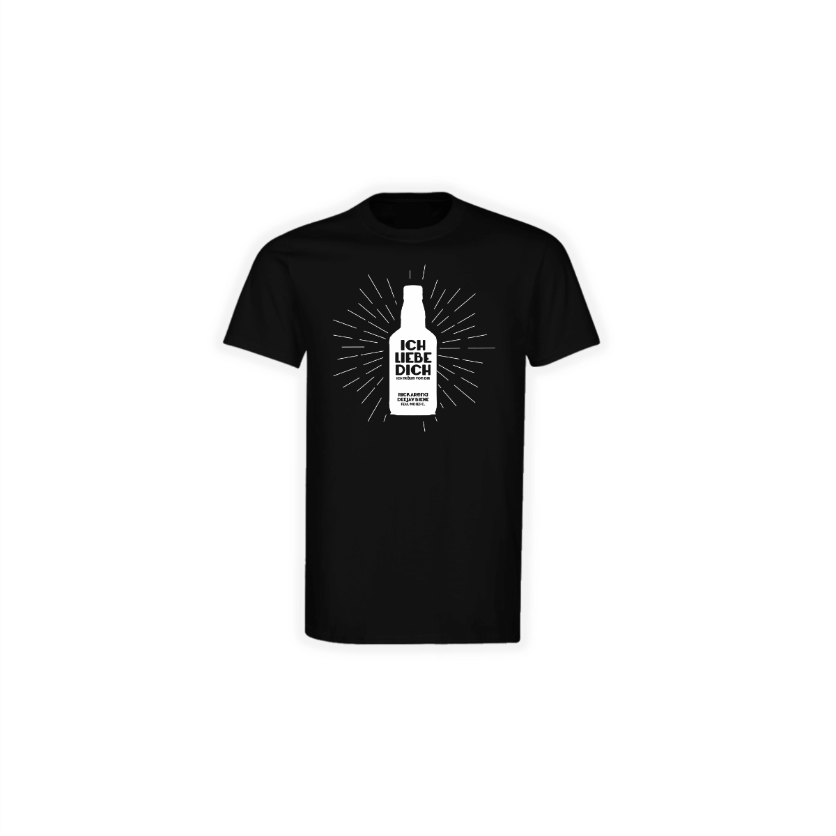 T-Shirt "ICH LIEBE DICH" schwarz (DB)