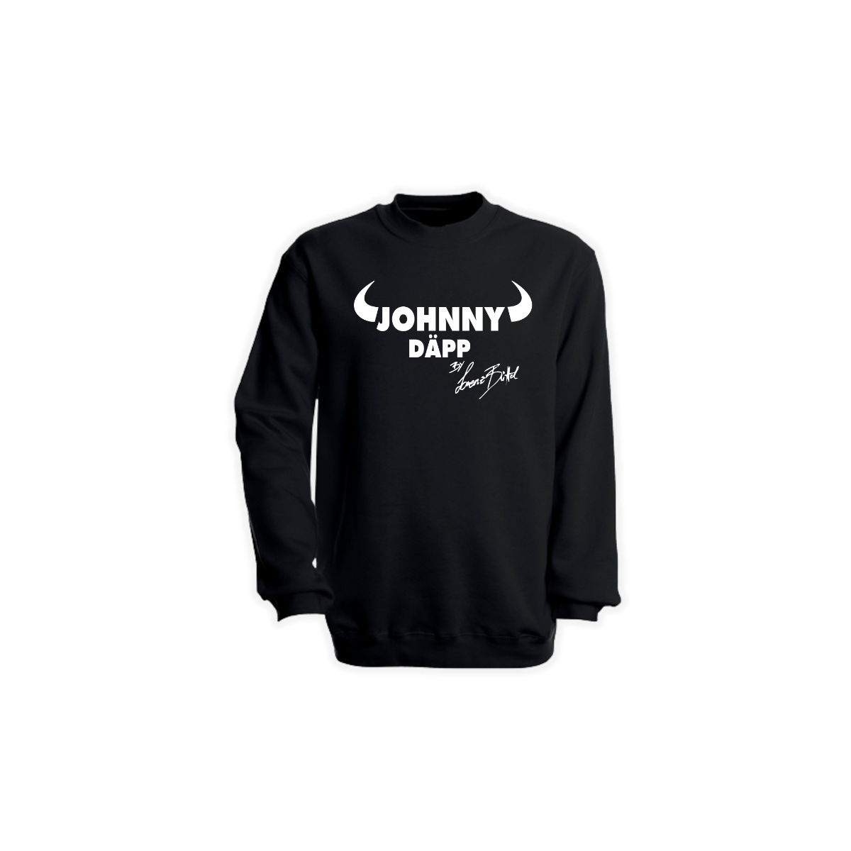 Sweat-Shirt „JOHNNY DÄPP” Logo weiss
