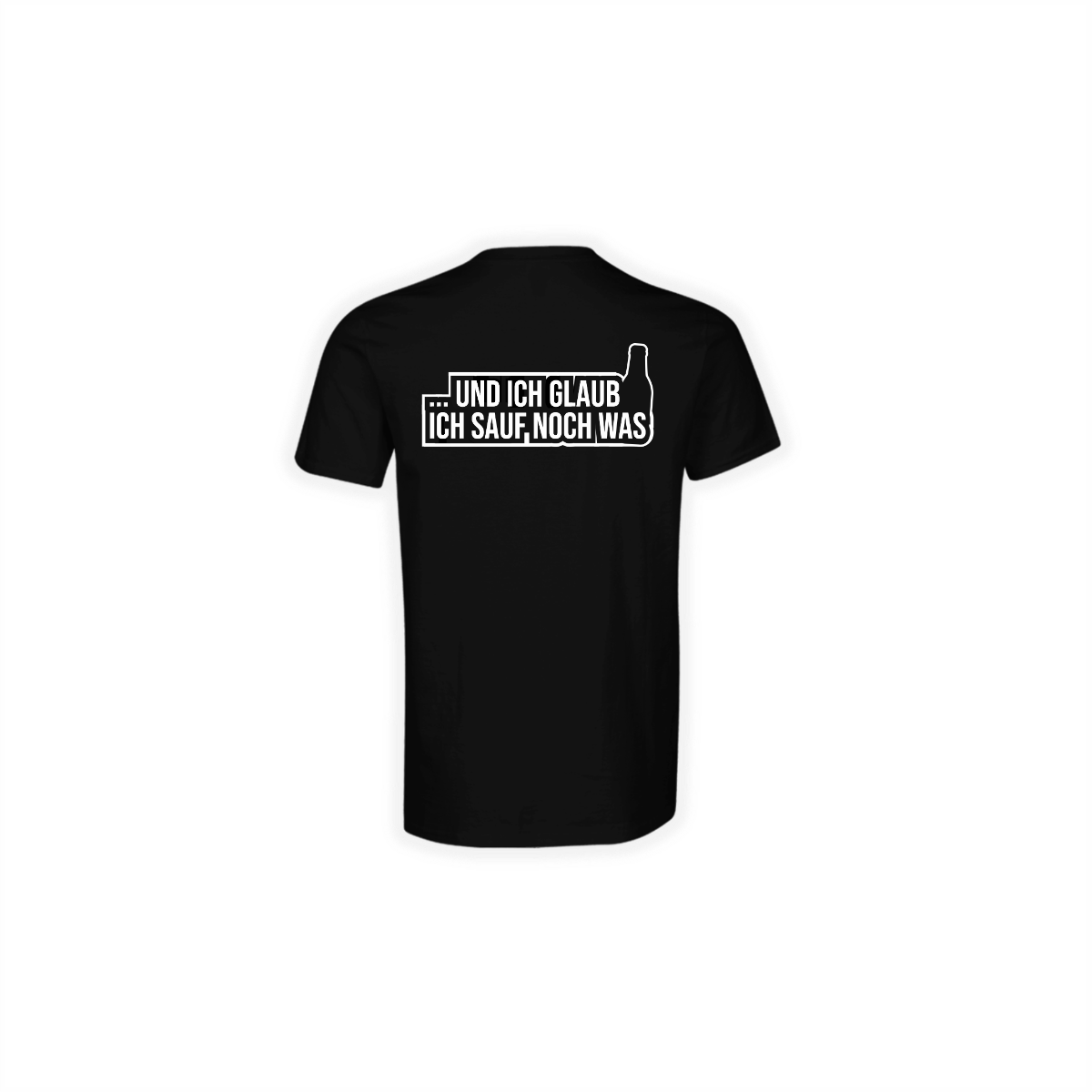 T-Shirt "JEDER MUSS AN ETWAS GLAUBEN" schwarz