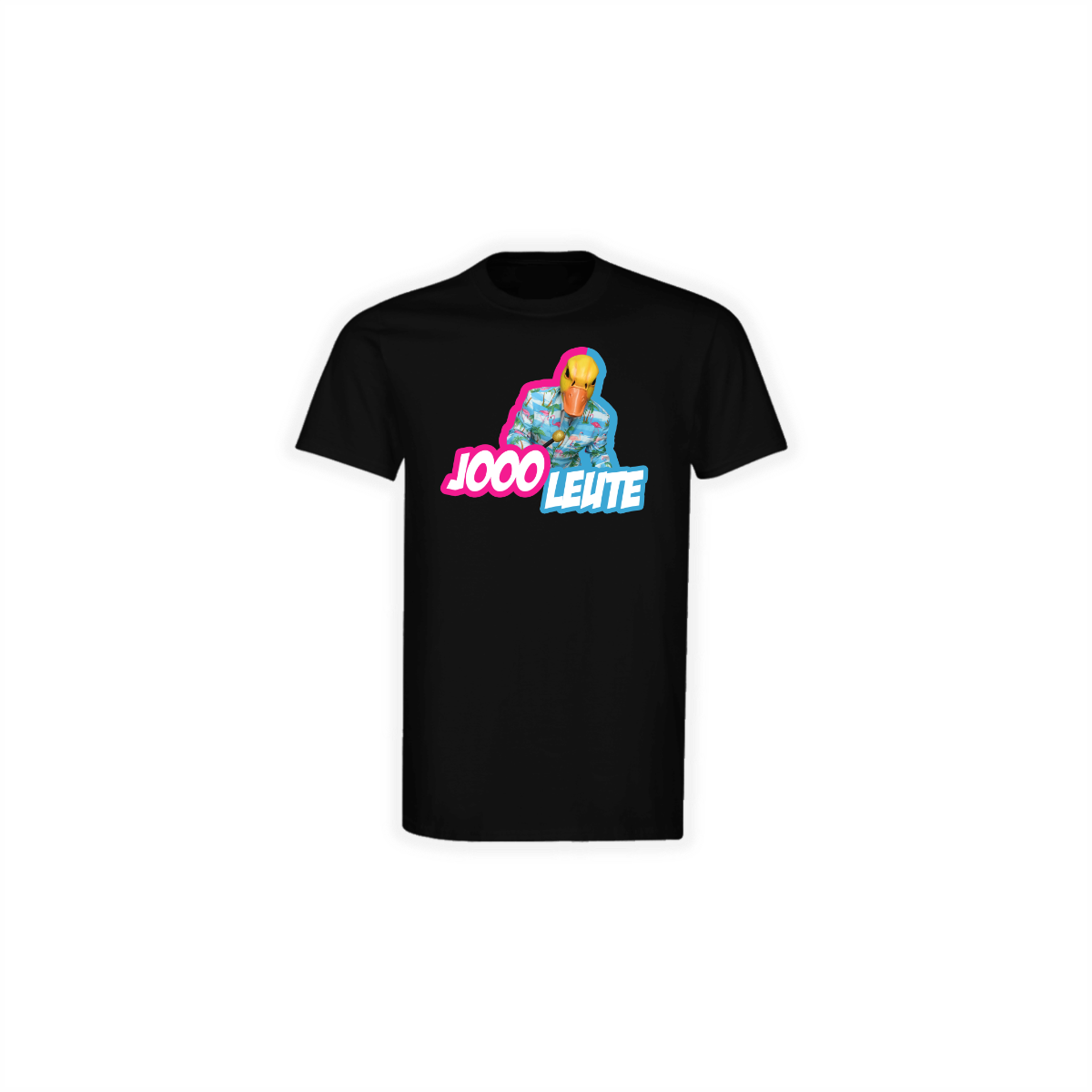T-Shirt "JOOO LEUTE" schwarz