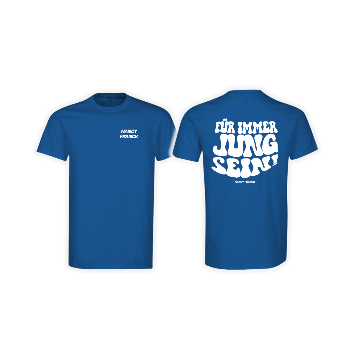T-Shirt "FÜR IMMER JUNG SEIN" royal