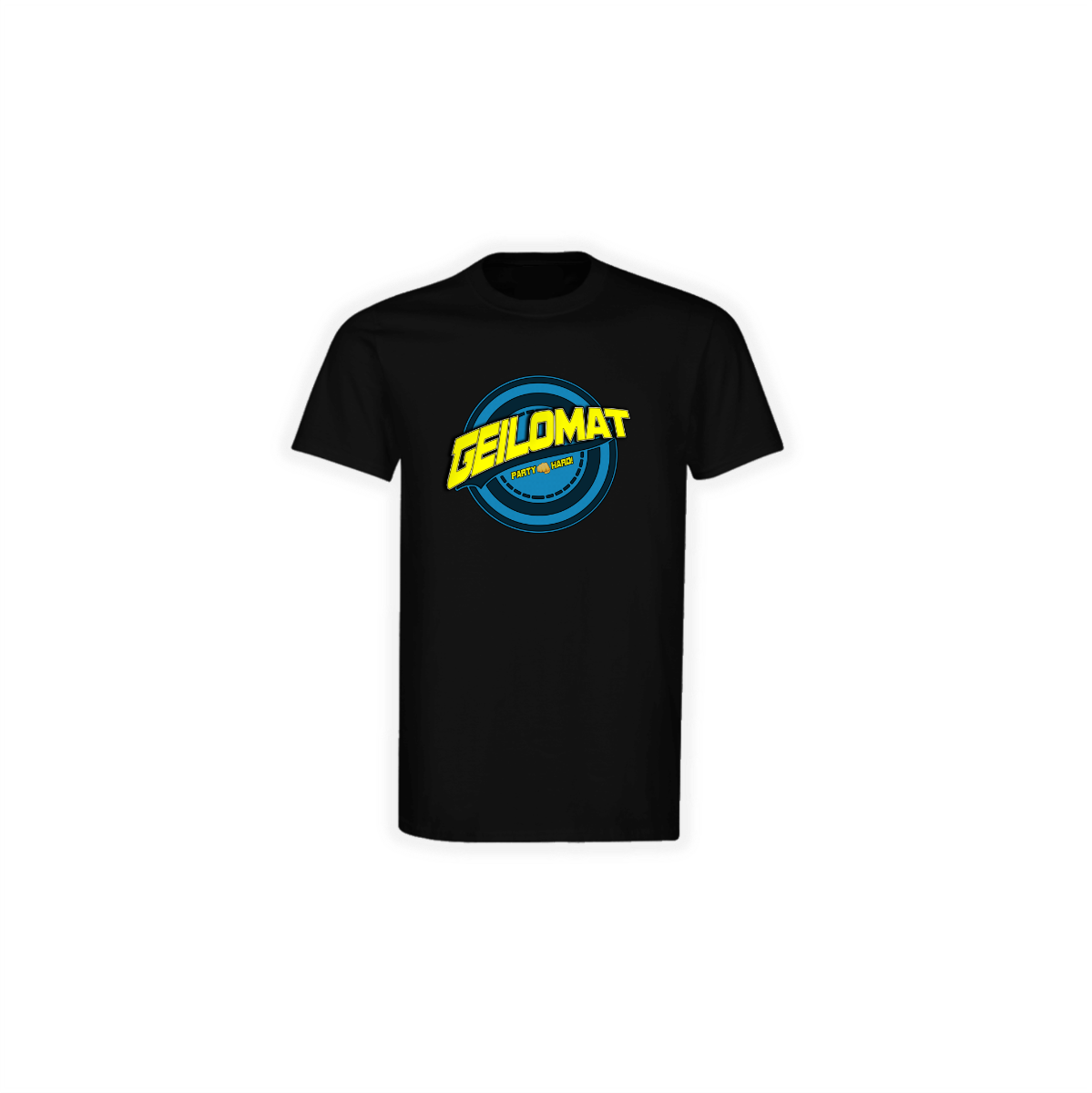 T-Shirt "GEILOMAT Logo" (bunt) schwarz