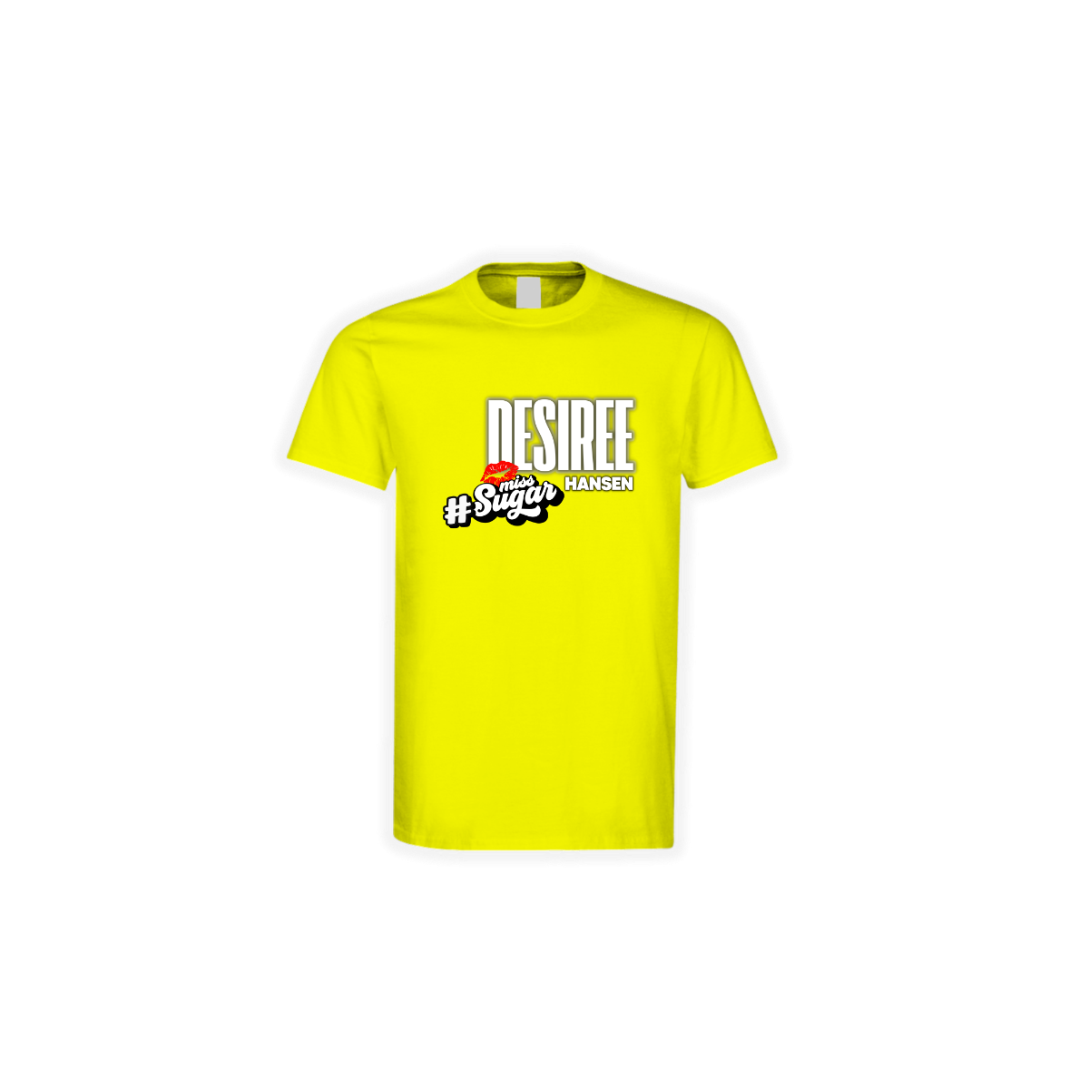 T-Shirt "DESIREE HANSEN Logo" gelb