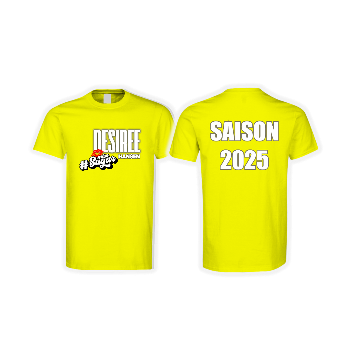 T-Shirt "DESIREE HANSEN - SAISON 2025" gelb