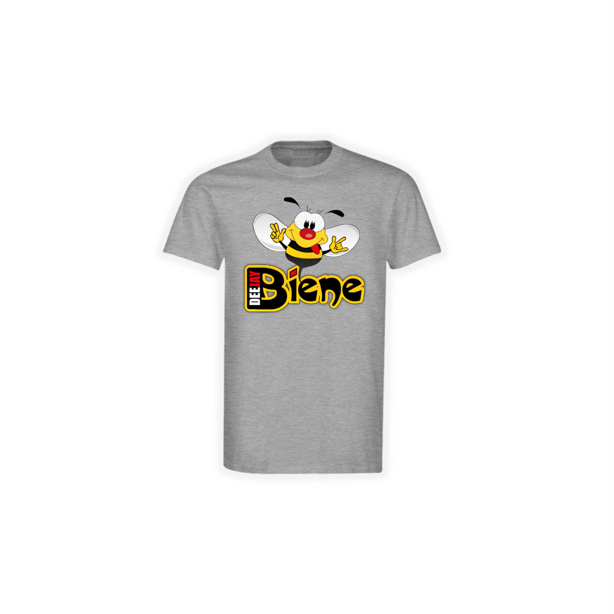 T-Shirt "DEEJAY BIENE Logo" grau
