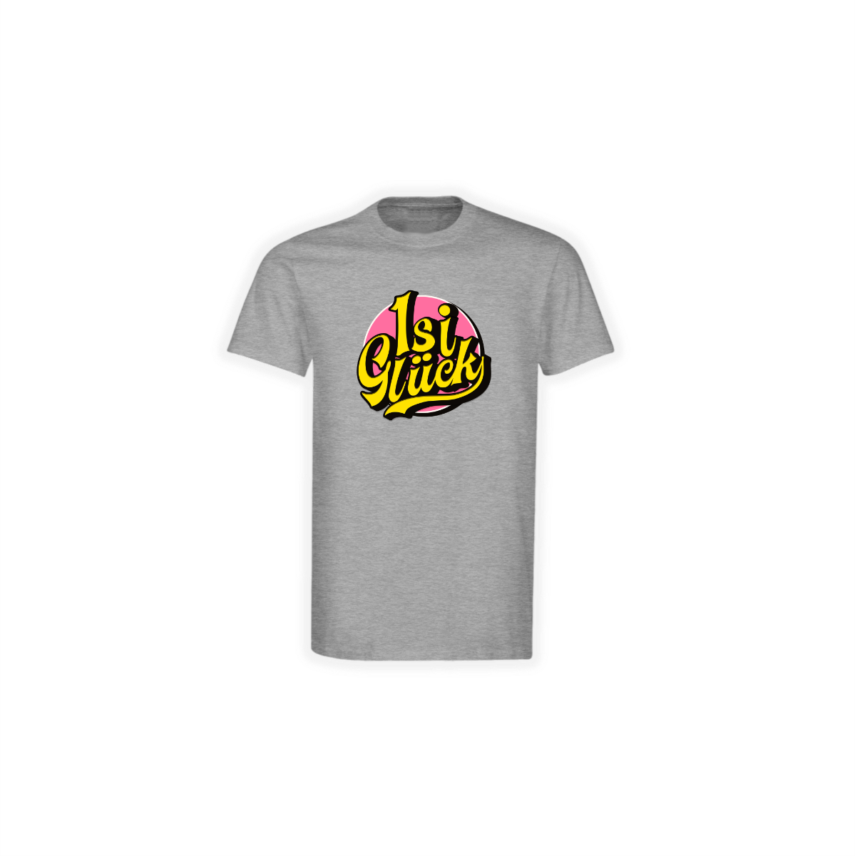 T-Shirt "ISI GLÜCK Logo" grau