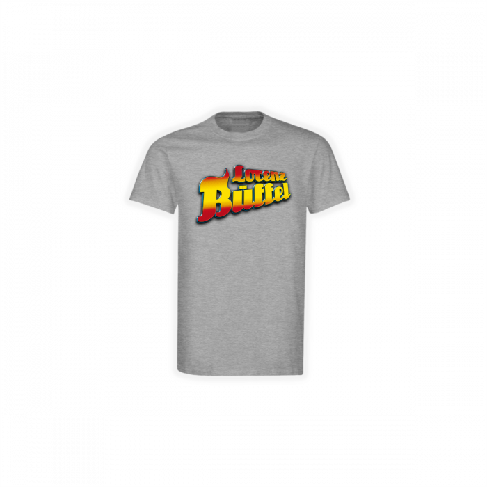 T-Shirt "LORENZ BÜFFEL Logo" grau