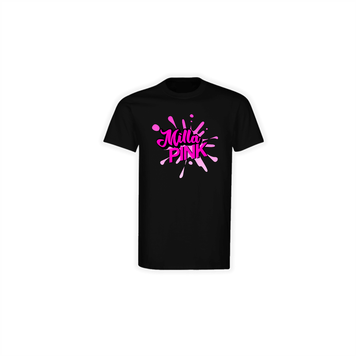 T-Shirt "MILLA PINK Logo" schwarz