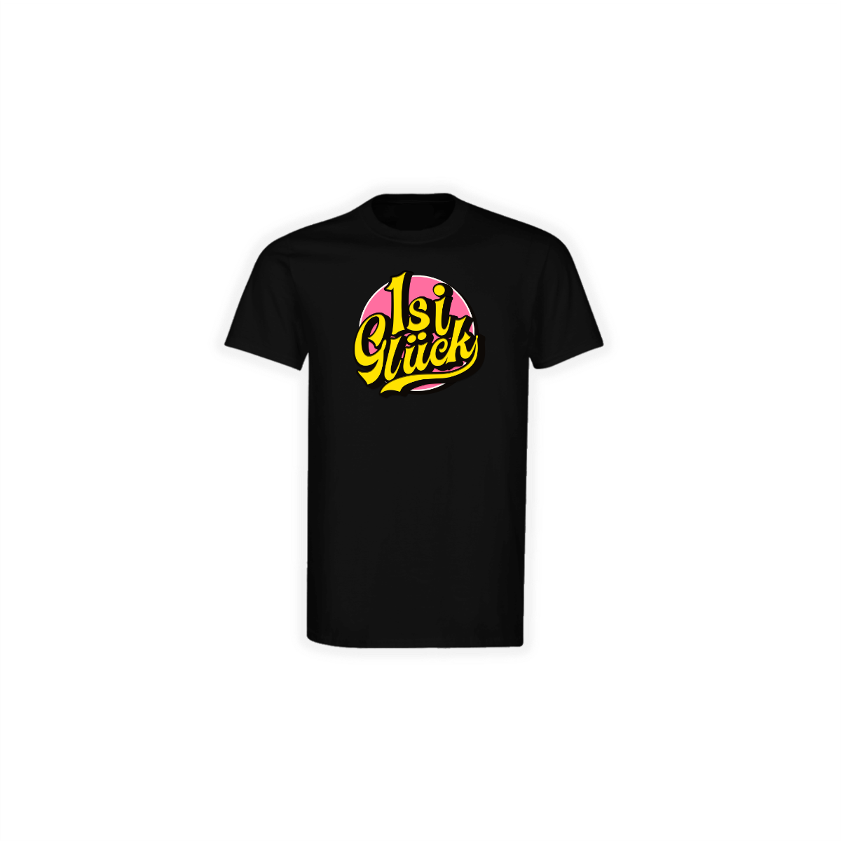 T-Shirt "ISI GLÜCK Logo" schwarz
