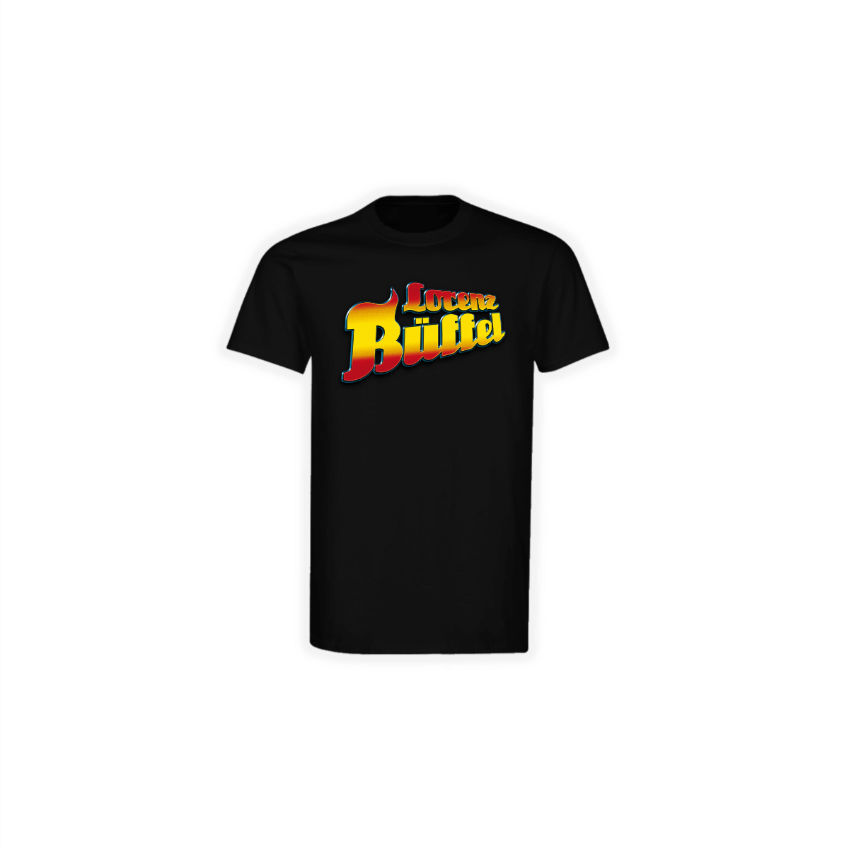 T-Shirt "LORENZ BÜFFEL Logo" schwarz
