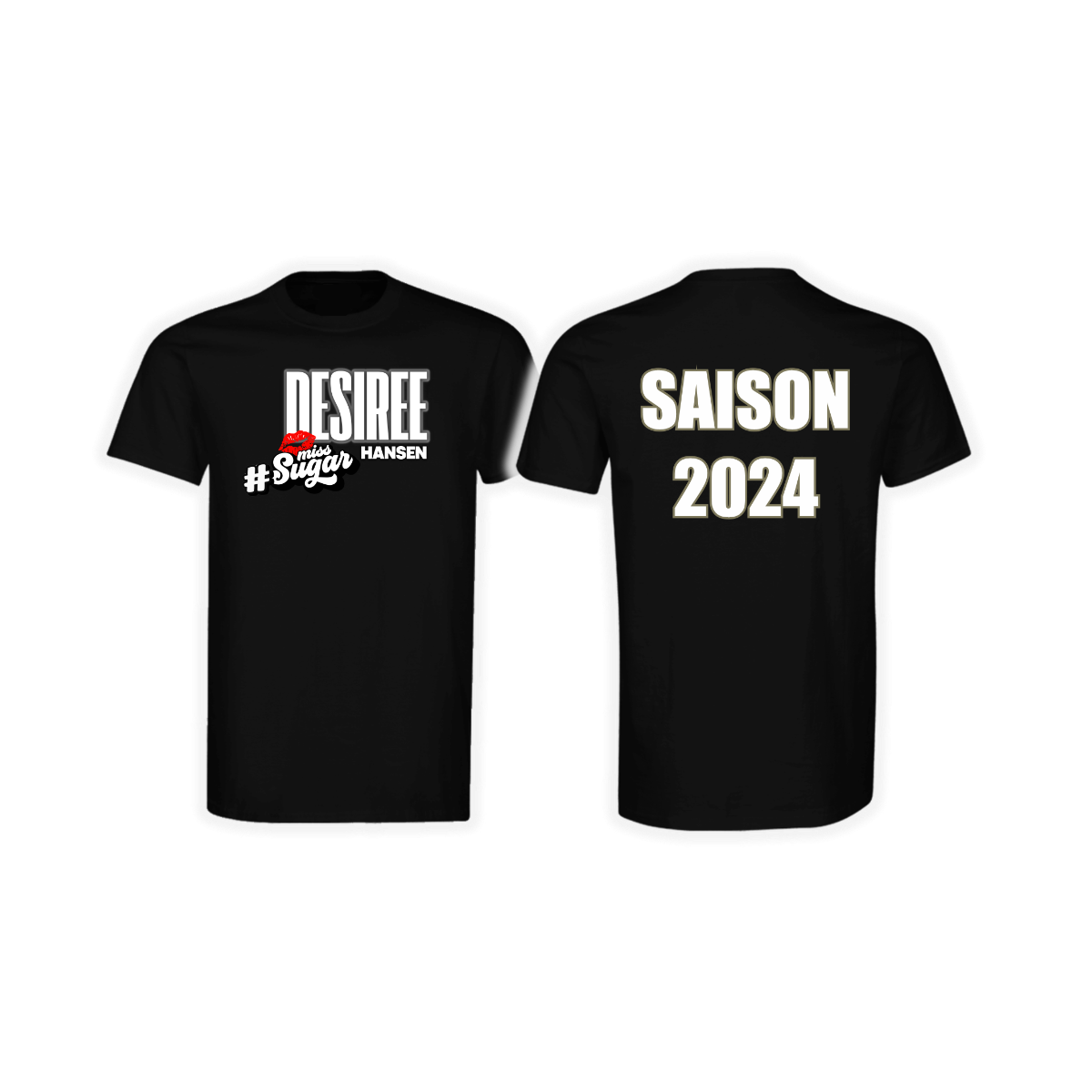 T-Shirt "DESIREE HANSEN - SAISON 2024" schwarz