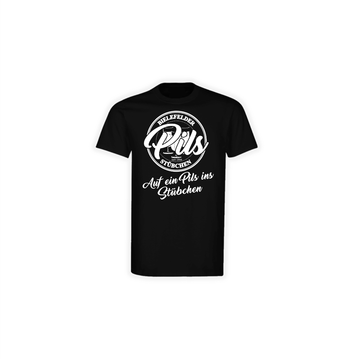 T-Shirt "BIELEFELDER PILSSTÜBCHEN Logo" schwarz