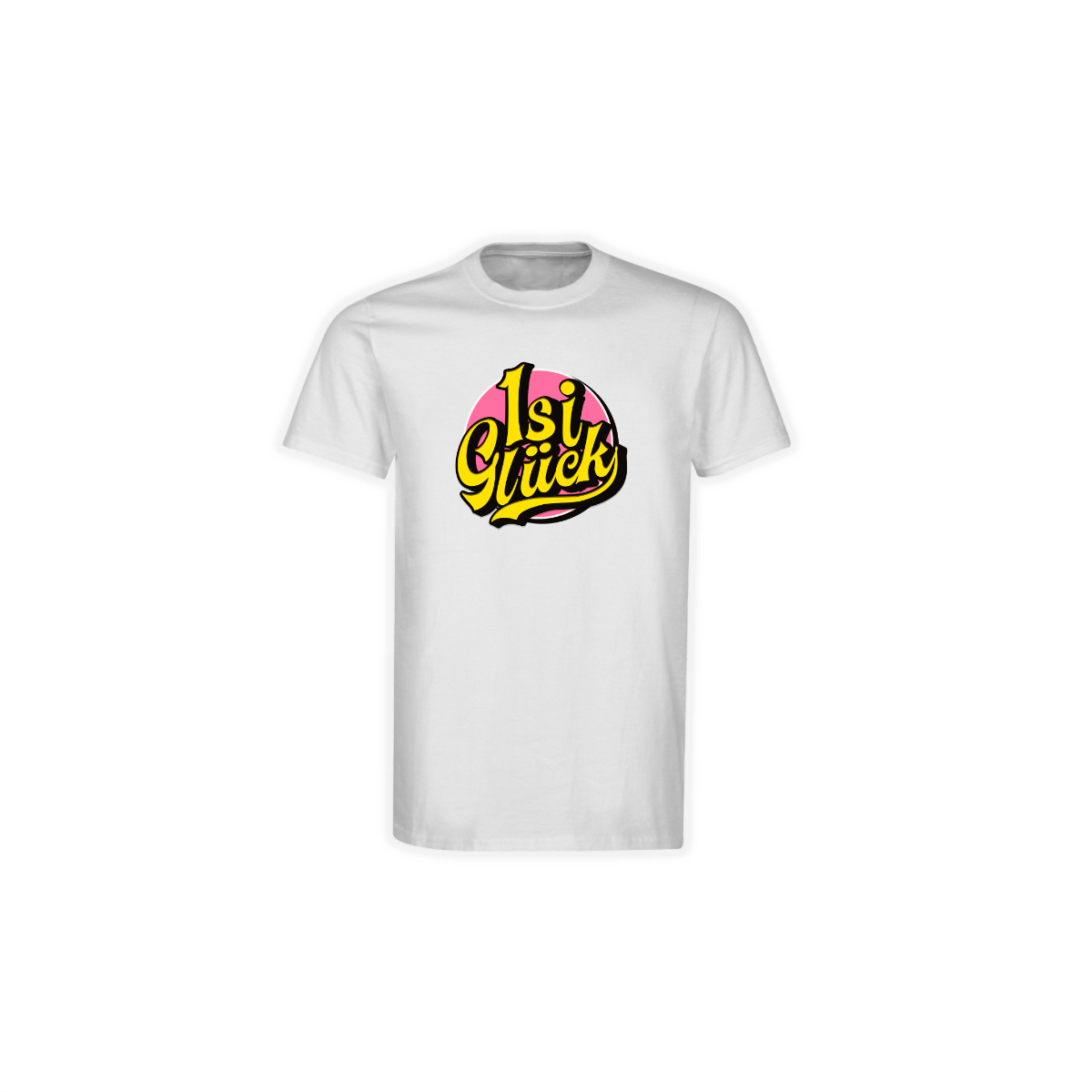 T-Shirt "ISI GLÜCK Logo" weiß