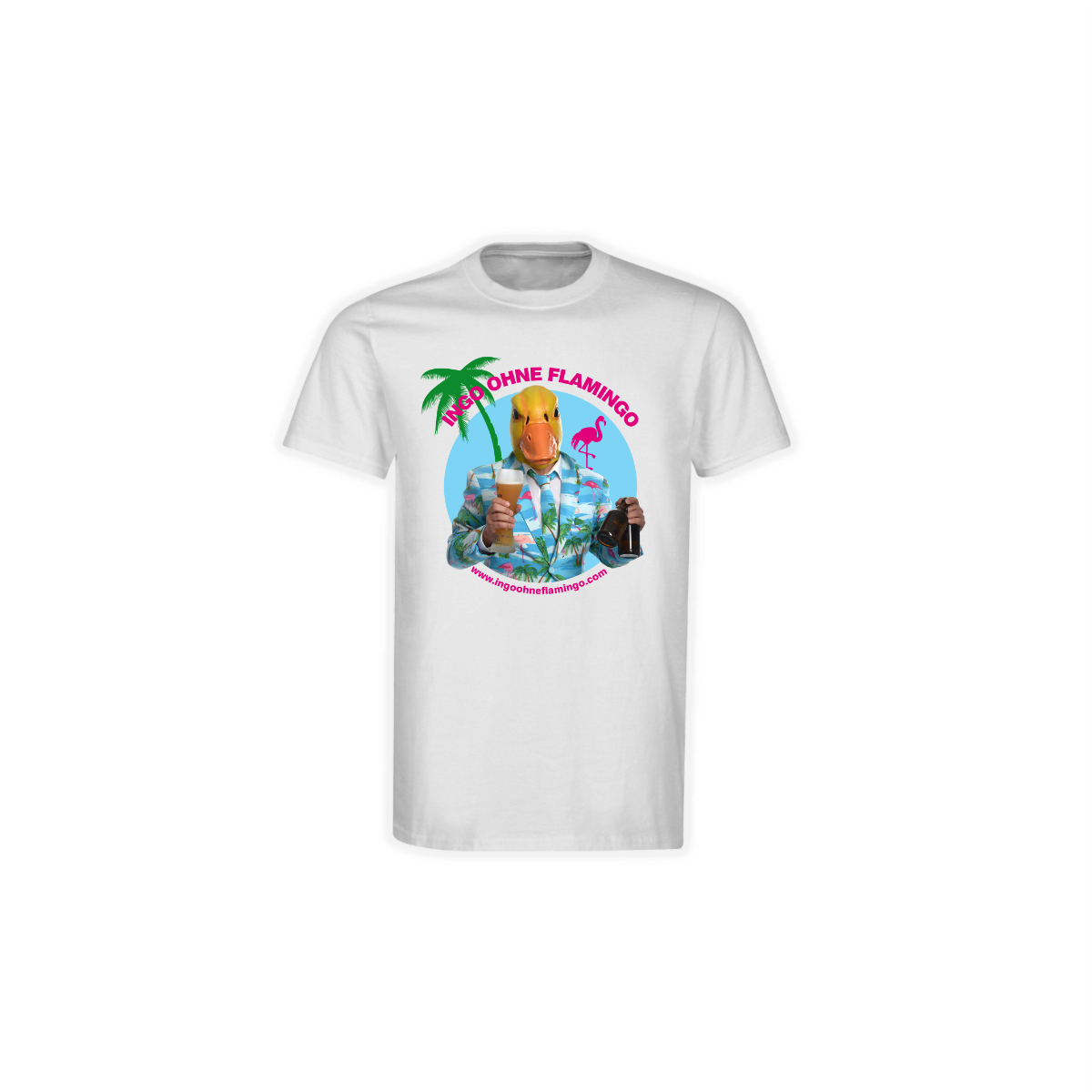 T-Shirt "INGO OHNE FLAMINGO Logo" weiß