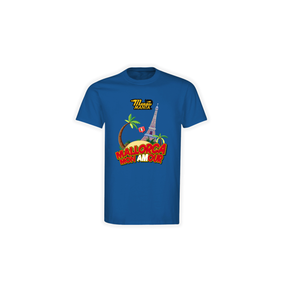 T-Shirt "MALLORCA MON AMOUR" blau